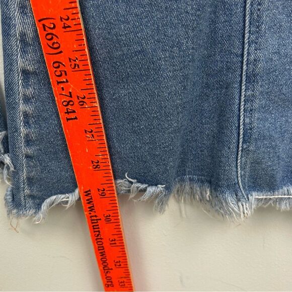KanCan™ Flare High Rise Front Seam Jeans Retro Raw Hem Sz 32 or Junior 17 - Picture 7 of 14